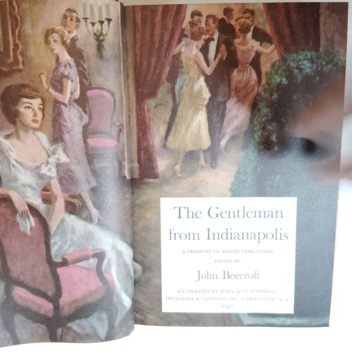 The Gentleman from Indianapolis Booth Tarkington 1957 Book Club Edition