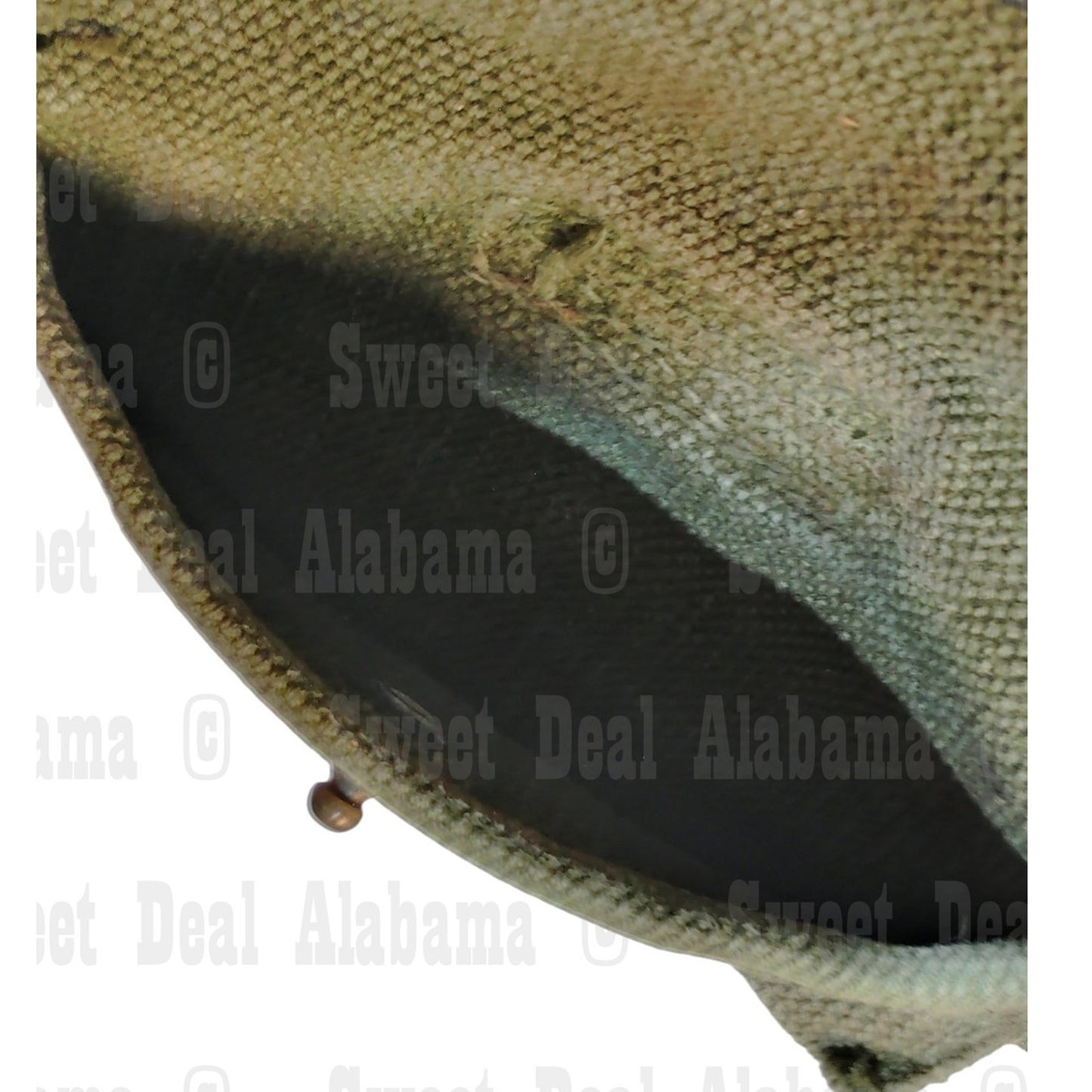 WWII Canvas First Aid Pouch for Compress, USGI Field Gear w/ Clip 5-1/2 x 3-3/8"
