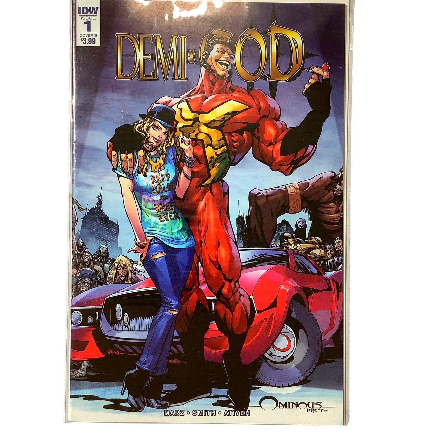 IDW Comics, Demi-God #1, Variant Cover by Bart Sears, March 2018, NM 9.4