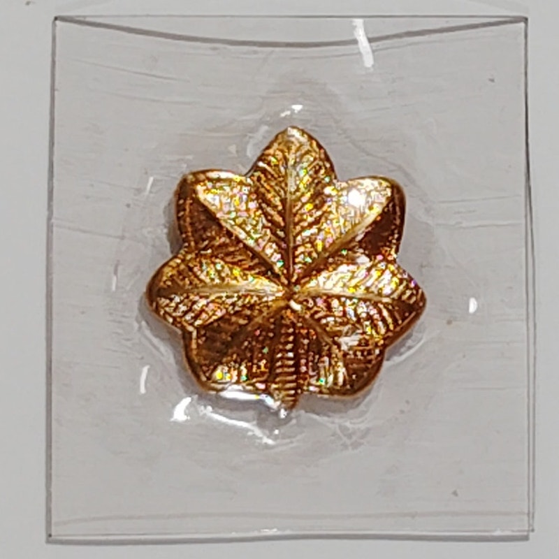 Vietnam Era Flight Suit / Jacket Gold Major Sew-On Oak Leaf, NOS