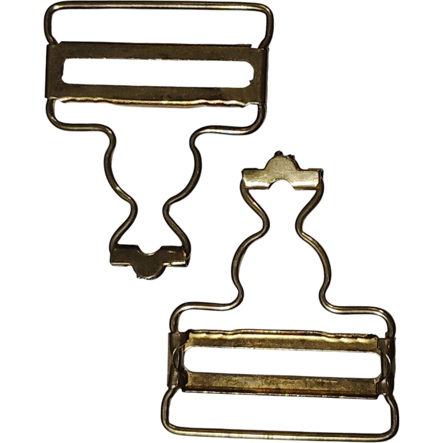 3-PK – Dungaree Buckles w/ Fixed Slide, 1-7/8"W × 2-1/2"H – Fits 1-1/2" Webbing