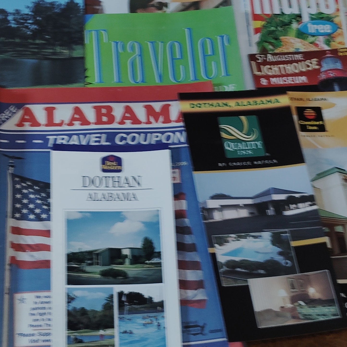 2006 Bahamas & Alabama Travel Ephemera Lot – Brochures, Guides & Souvenirs