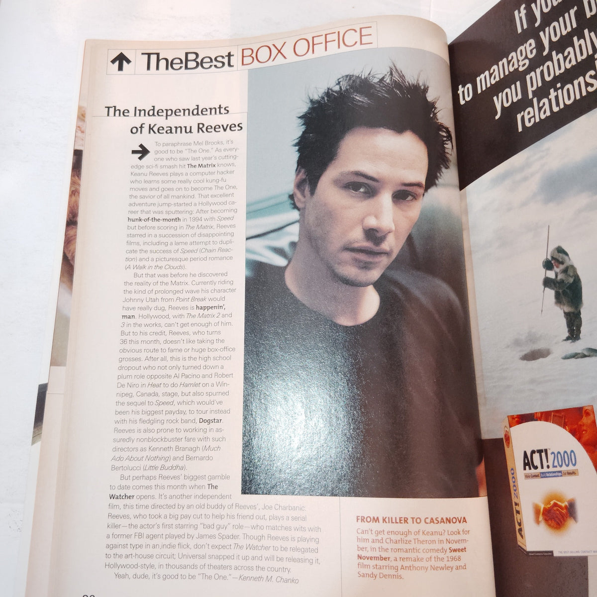 Delta Sky Magazine - September 2000 - Keanu Reeves, Bostonians, Olympics