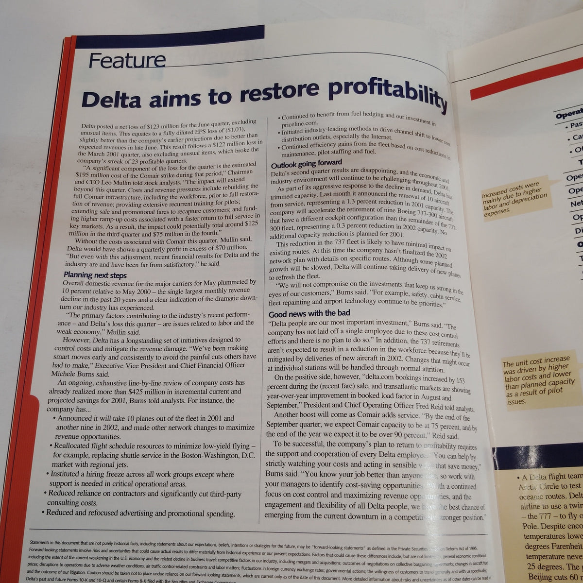 Delta News Digest Magazine - July 30, 2001 - Emergency! Technology Edition