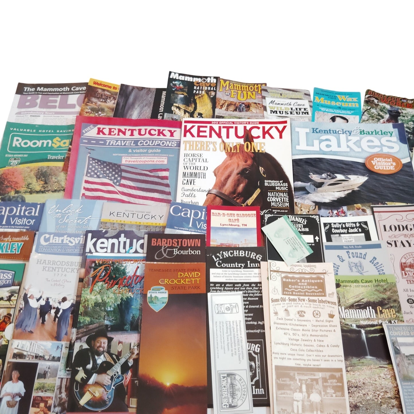 2007 KY TN Travel Ephemera Lot - Kentucky & Tennessee Guides & Brochures