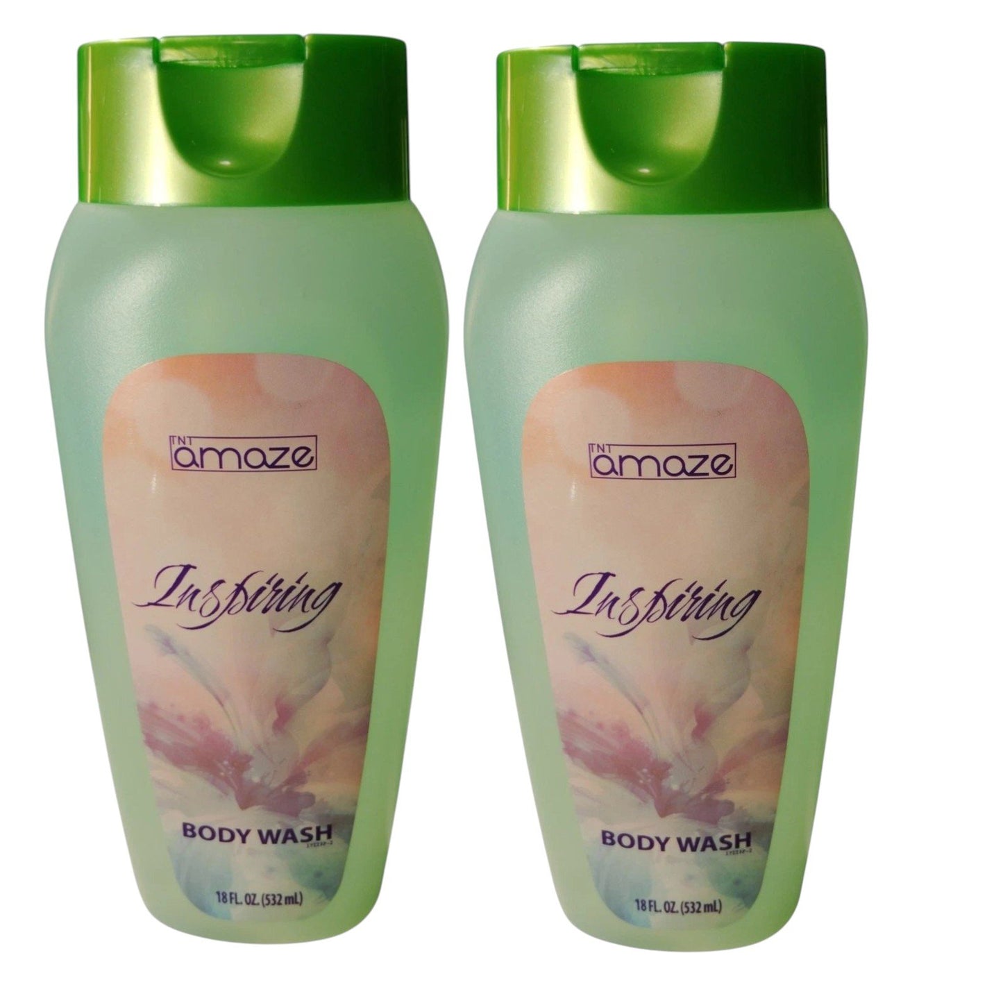 2 × TNT Amaze Inspiring Body Wash – 18 fl oz Each, Moisturizing Daily Cleanser