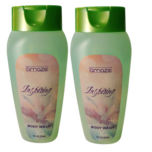 2 × TNT Amaze Inspiring Body Wash – 18 fl oz Each, Moisturizing Daily Cleanser