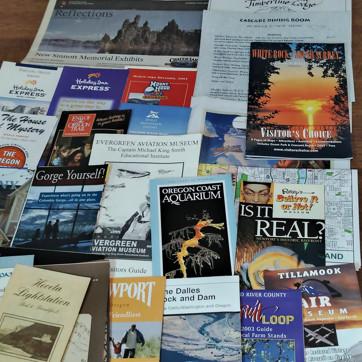 Vintage Oregon Travel Ephemera Lot - Brochures, Guides & Souvenirs