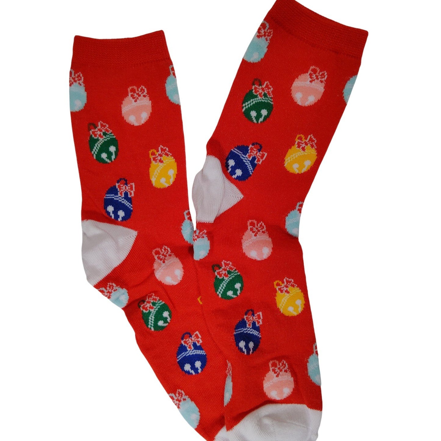 Adult Holiday Crew Socks, 4 Pairs, 4 Various Designs, One Size Fits Most Adults