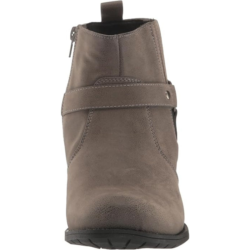 Easy Street Chicory Boot – Grey Matte, Women’s 7.5 Narrow, Block Heel Ankle Boot