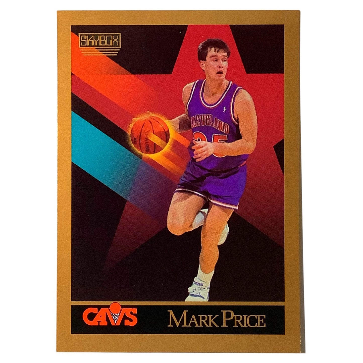 Mark Price, Card #56, Cleveland Cavs (Cavaliers), 1990 NBA Skybox NM+