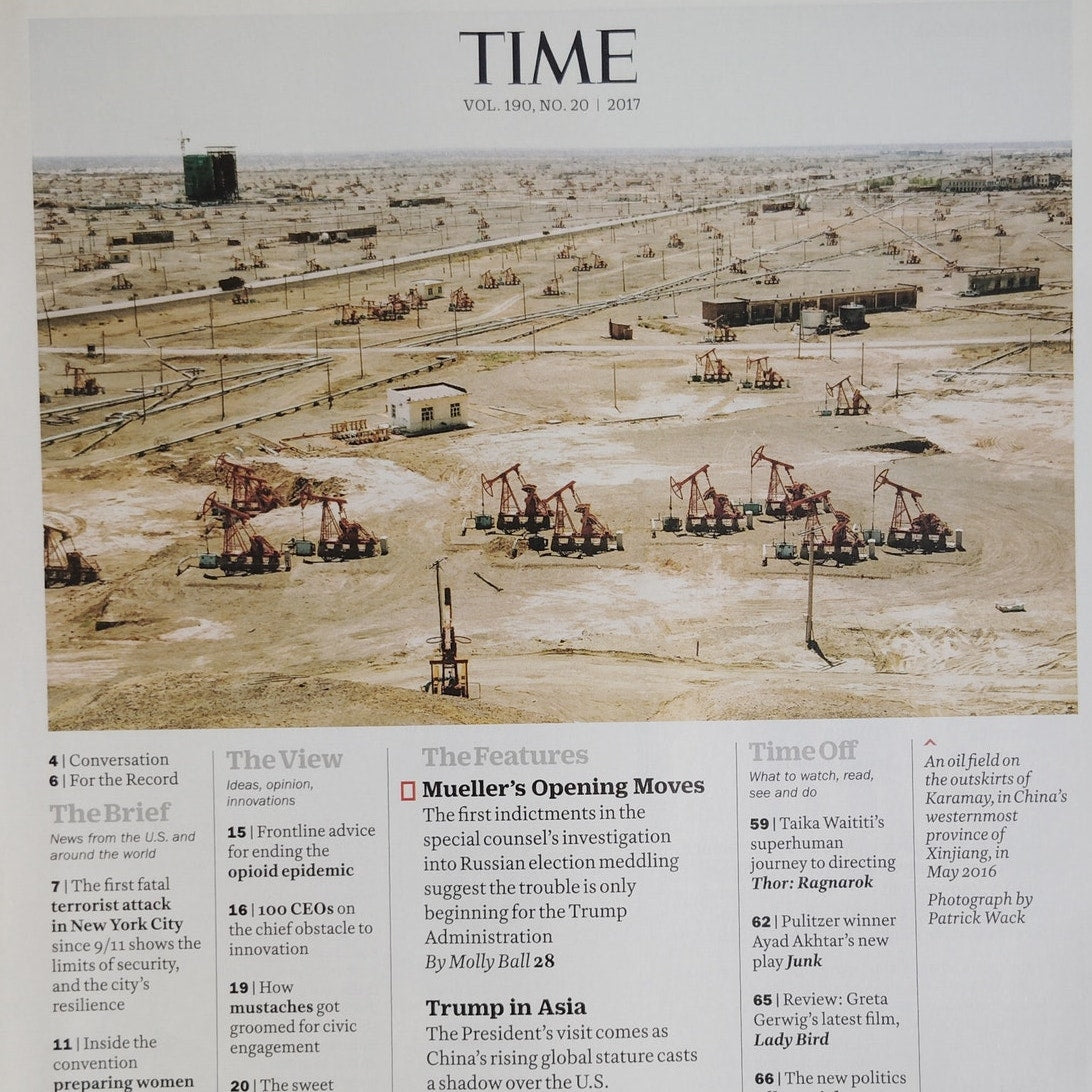 Time Magazine Nov 13 2017 Mueller's Most Wanted Back Issue Collectible