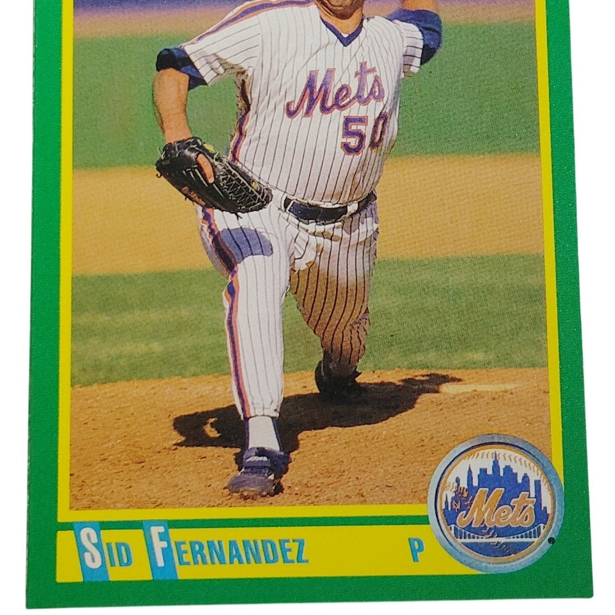 1990 Score Sid Fernandez Card No. 18 New York Mets P VG/EX