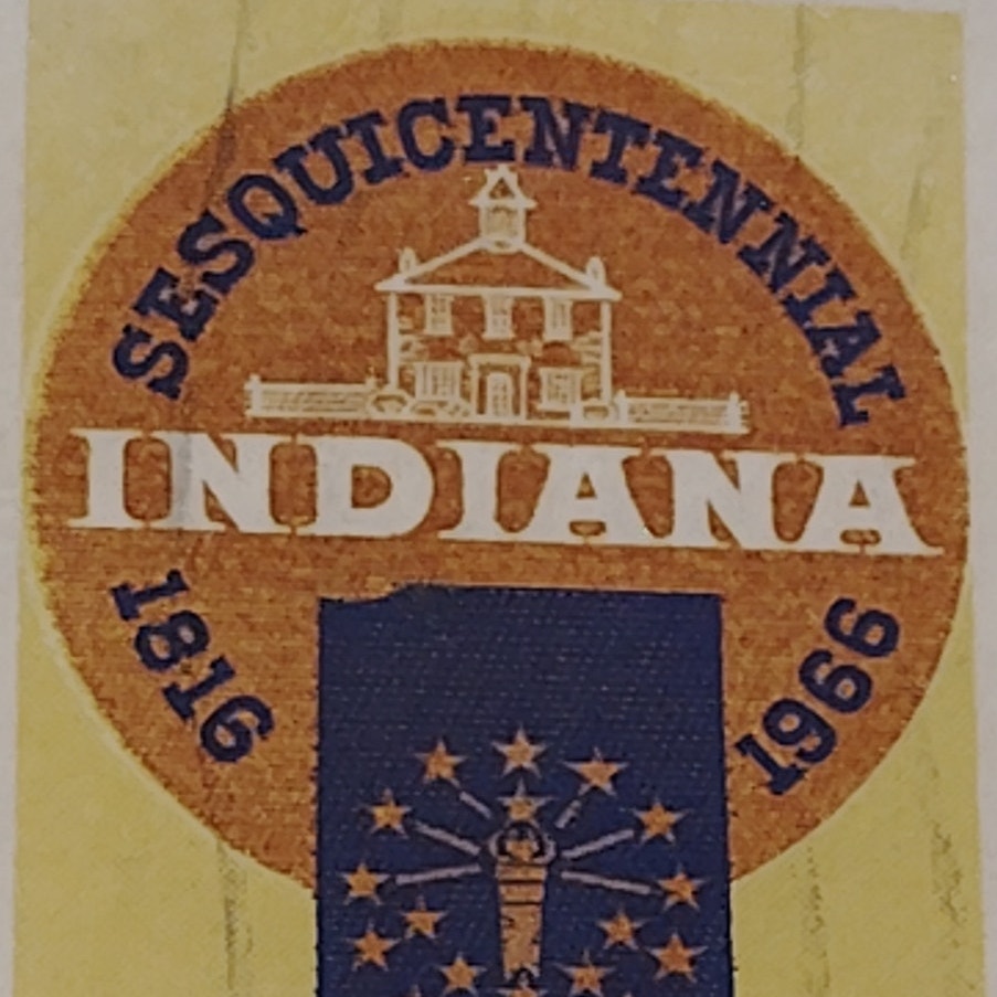 1966 Scott #1308 – 5¢ Indiana Statehood Sesquicentennial / Corydon Capitol