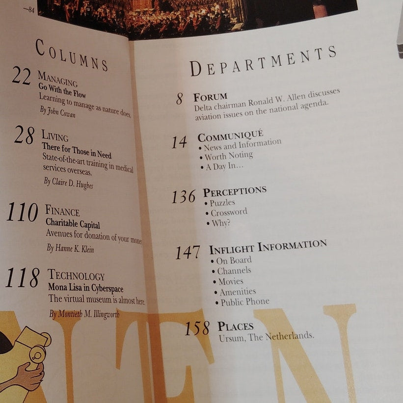 Delta SKY Magazine - March 1994 In-Flight Publication - Ft. Lauderdale Edition