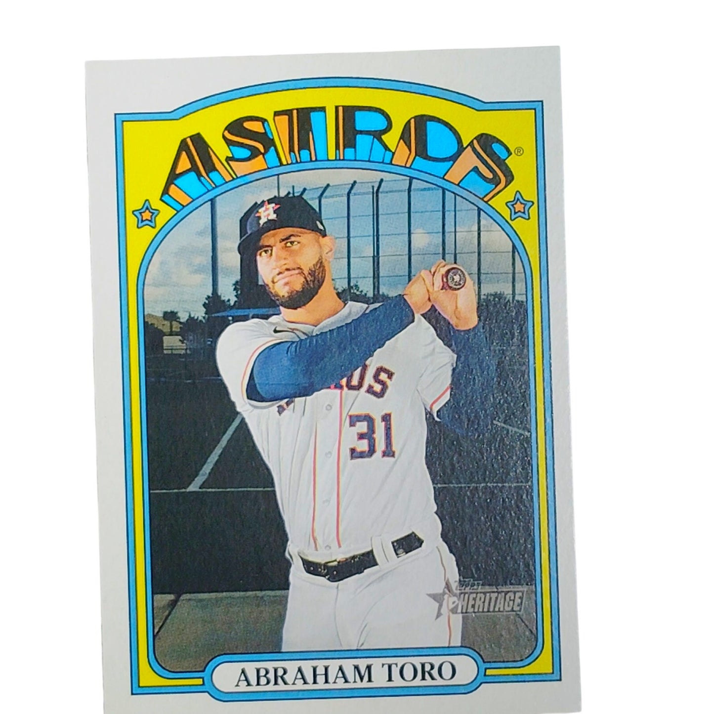 2021 Topps Heritage Abraham Toro 349 Houston Astros Third Base VG/EX