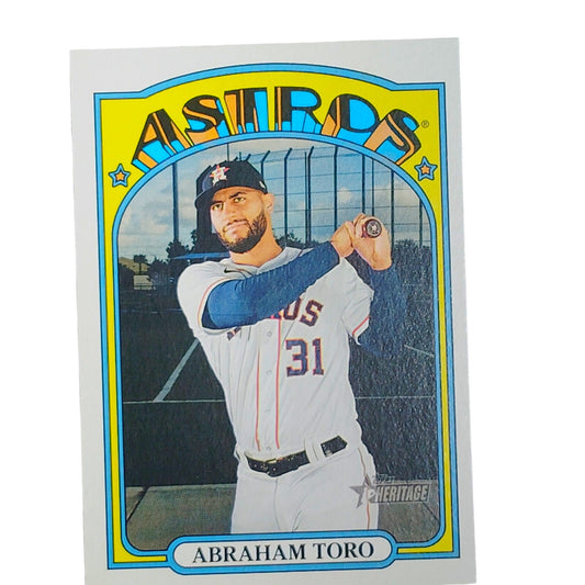 2021 Topps Heritage Abraham Toro 349 Houston Astros Third Base VG/EX