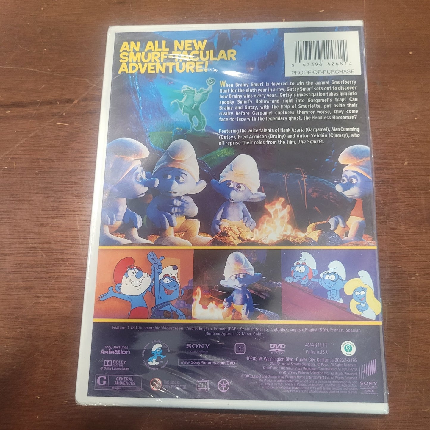 The Smurfs: The Legend of Smurfy Hollow (DVD, 2013) – Animation Family Adventure