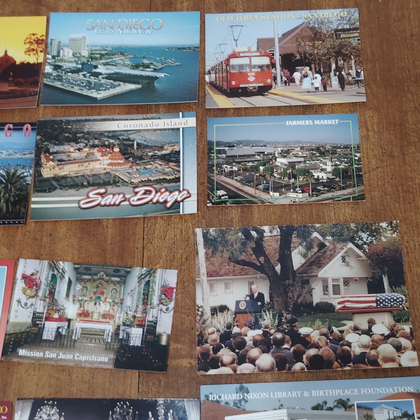 20 Pcs -VTG  AZ NV CA Postcards - San Diego, Long Beach, San Juan Capistrano