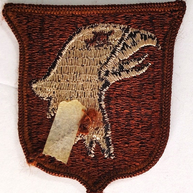 US Army 101st Airborne SSI Novelty Patch Desert Subdued 2‑3/8" × 2‑3/8" Sew‑On