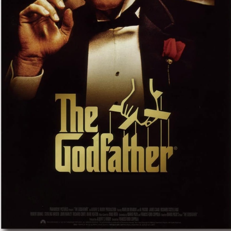 The Godfather Movie Canvas Poster – 12” x 18” Canvas Print – Unframed