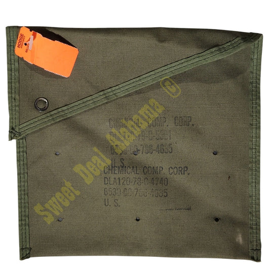 7-1/4" x 7-1/4" Chemical Heating Pad Pouch (Pouch Only) ODG, Vintage 1978
