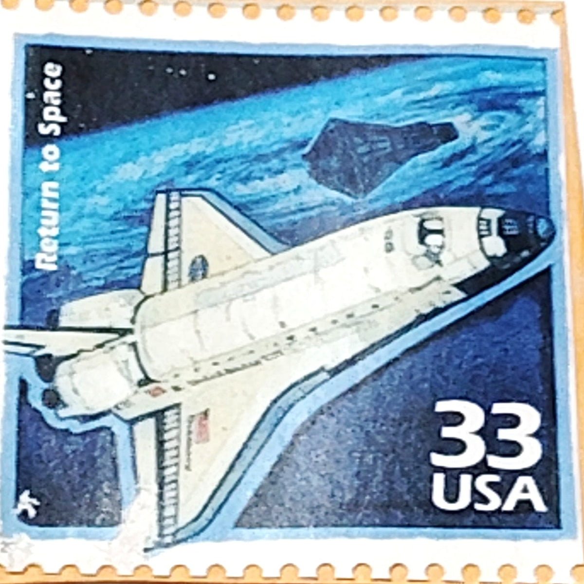 USPS 33c Celebrate Century 1990s Space Shuttle Return to Space Stamp John Glenn
