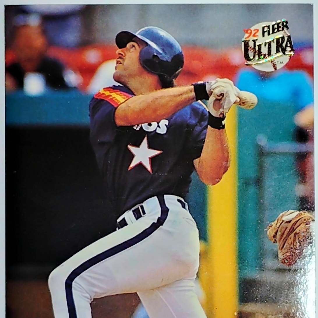 1992 Fleer Ultra Pete Incaviglia #491 Houston Astros OF - Rainbow Jersey VG/EX