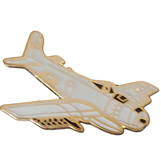 A-1 Skyraider Airplane Metal Hat, Vest or Lapel Collectors Pin 1-1/8"W x 3/4"H