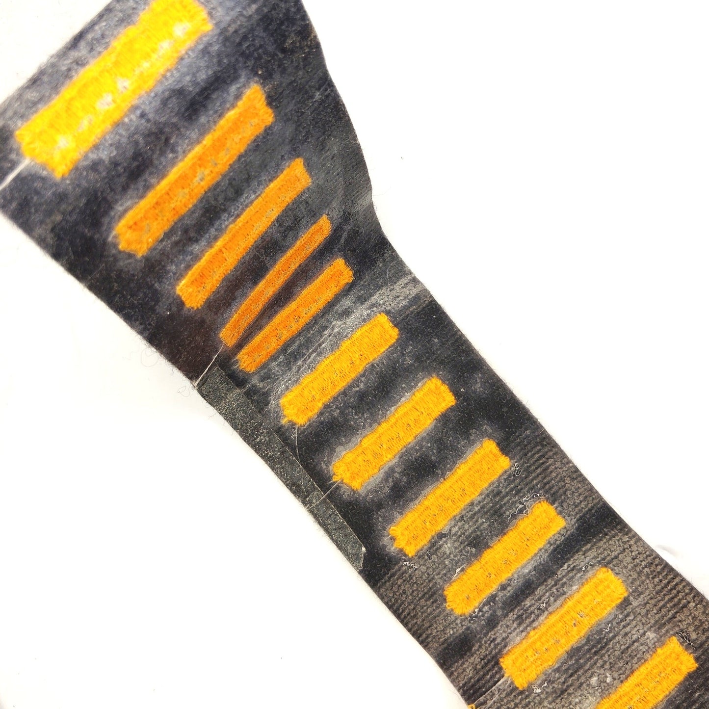 US Army ASU Overseas Service Bars Midnight Blue / Black Wool 12‑Bar Strip NOS