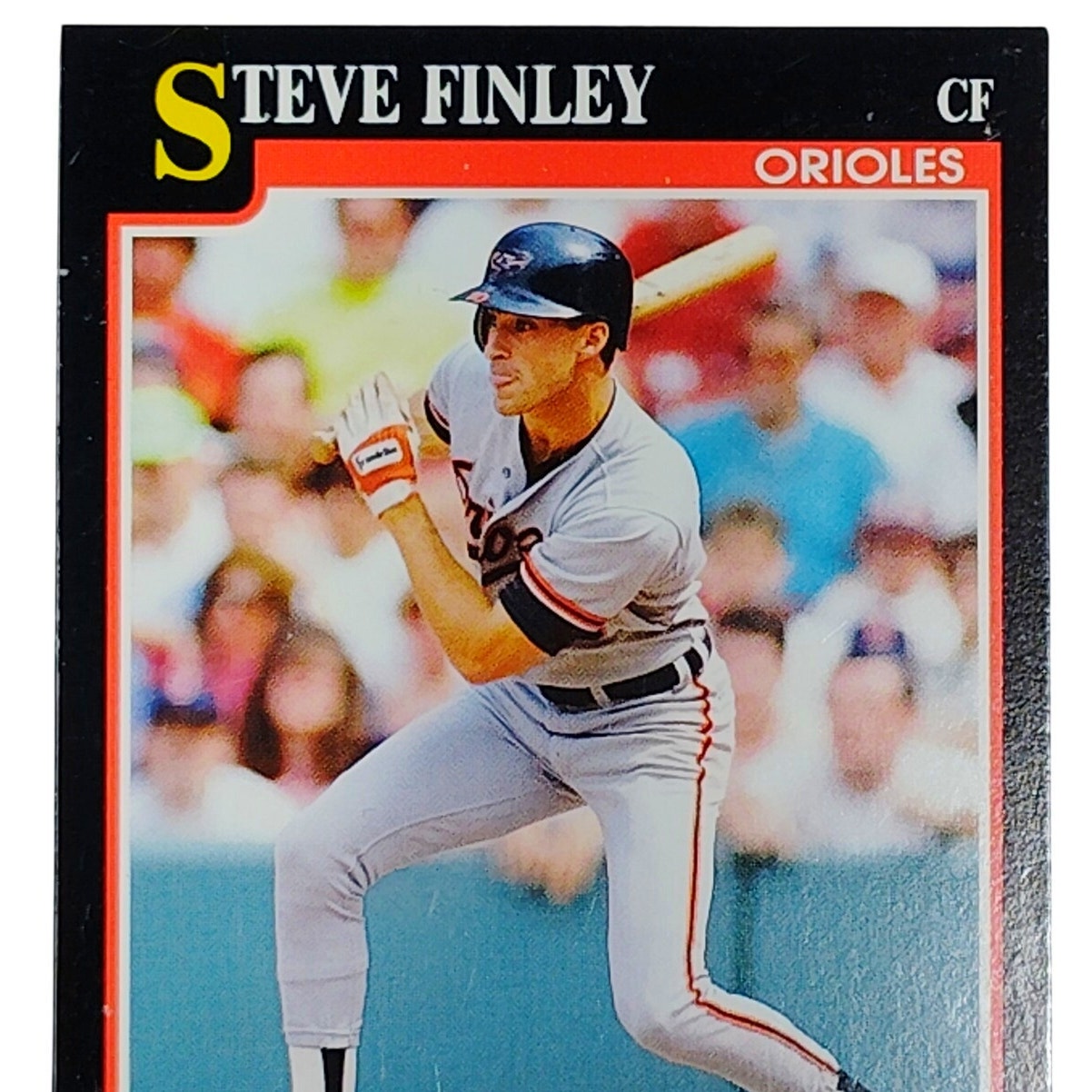 1991 Score Steve Finley Card #266 Baltimore Orioles - Traded to Astros- OF VG/EX