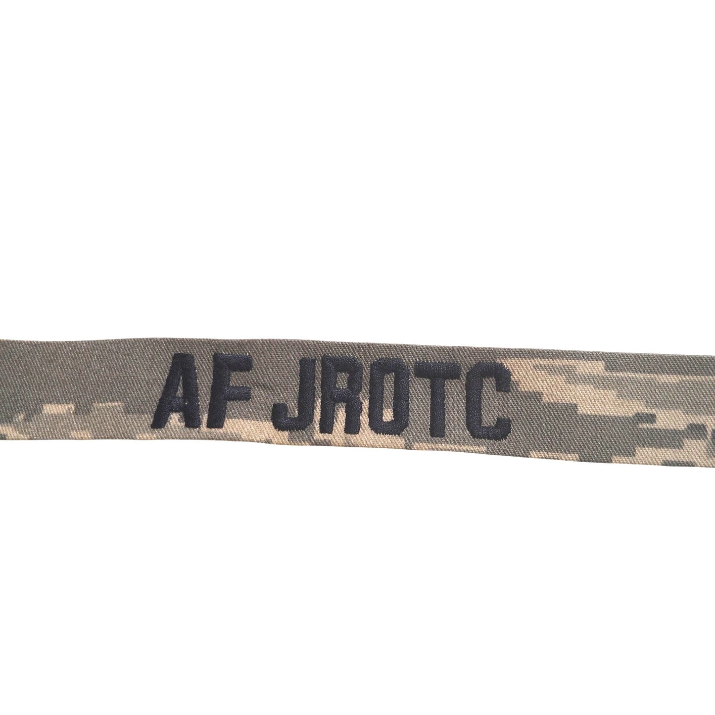 AFJROTC Branch Tape, ABU Digital Tiger Stripe, 7.63" × 1" TE Sew‑On Novelty Tape