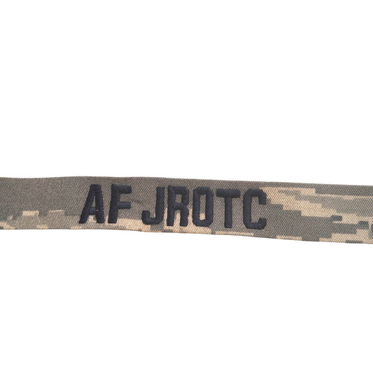AFJROTC Branch Tape, ABU Digital Tiger Stripe, 7.63" × 1" TE Sew‑On Novelty Tape