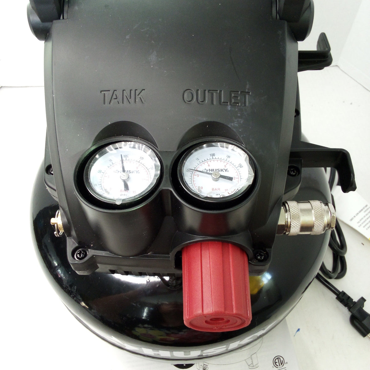Husky 3 Gallon Pancake Air Compressor 120 PSI Oil-Free Portable Electric