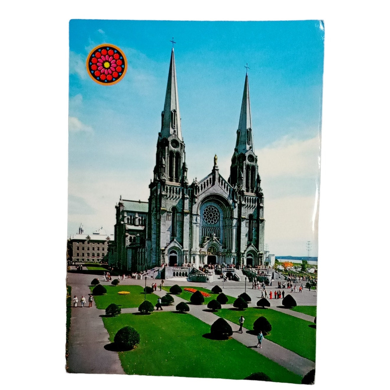 Exterior of the  Basilica Ste-Anne de Beaupre Quebec, 4 x 6, Vintage Postcard