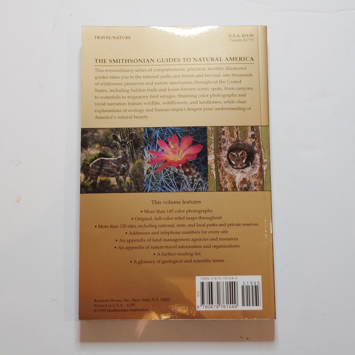 Smithsonian Guides Natural America Southwest AZ NM Softcover  LN 1995