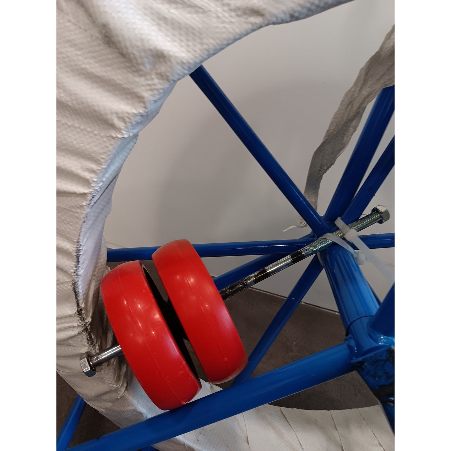 HeatZen 492FT Fiberglass Duct Rodder 8MM Wire Puller w/ Cage & Wheels
