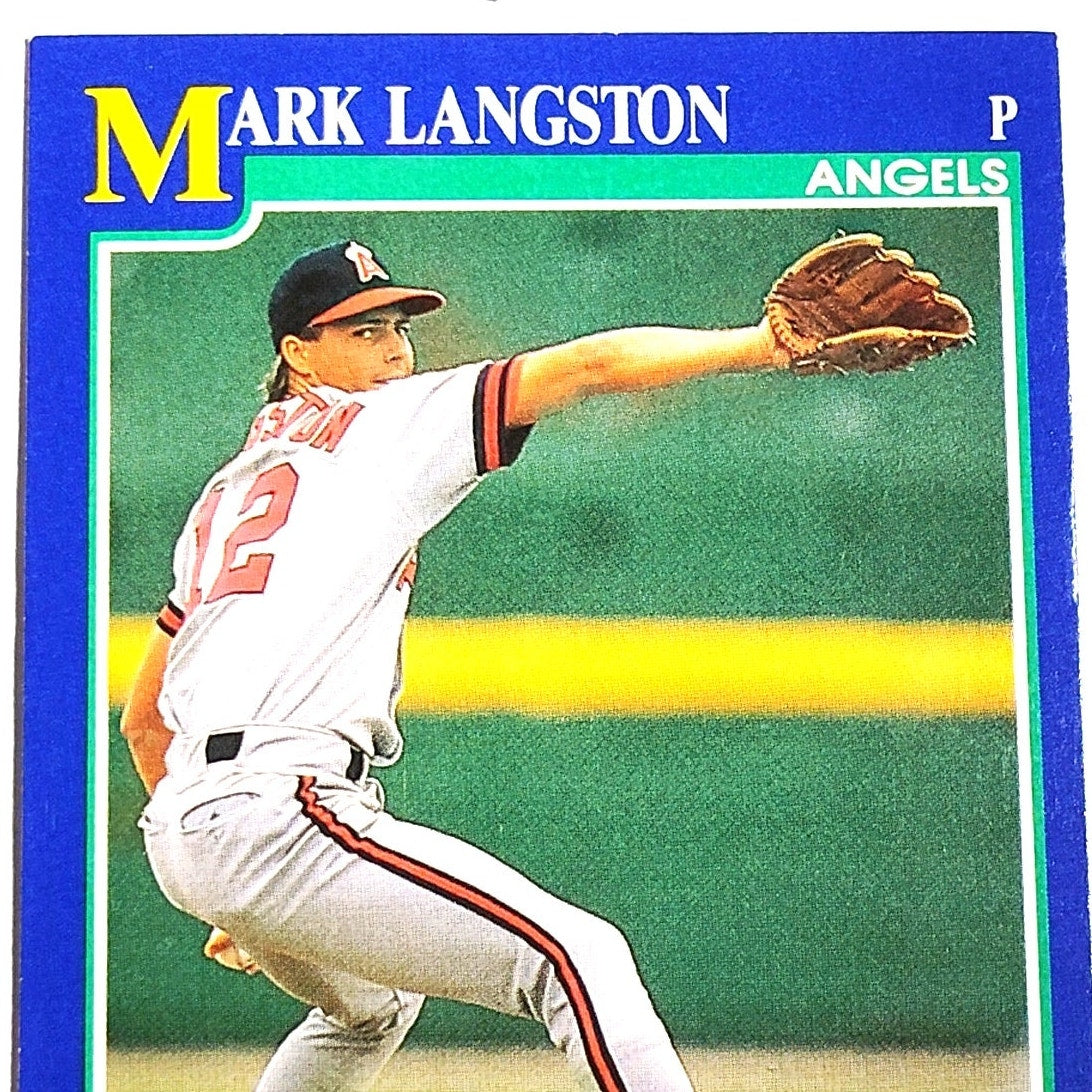 1991 Score Mark Langston #21 California Angels Pitcher MLB Baseball Card NM