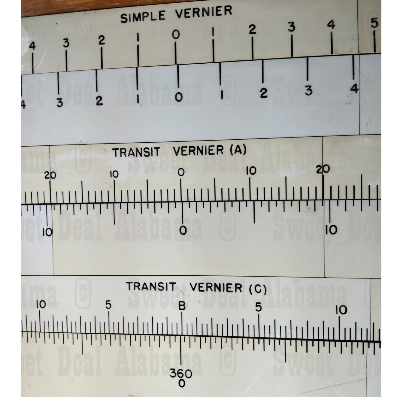 Military Vernier Training – 48"x23" Survey/Artillery Instruction, WWII-Era Style