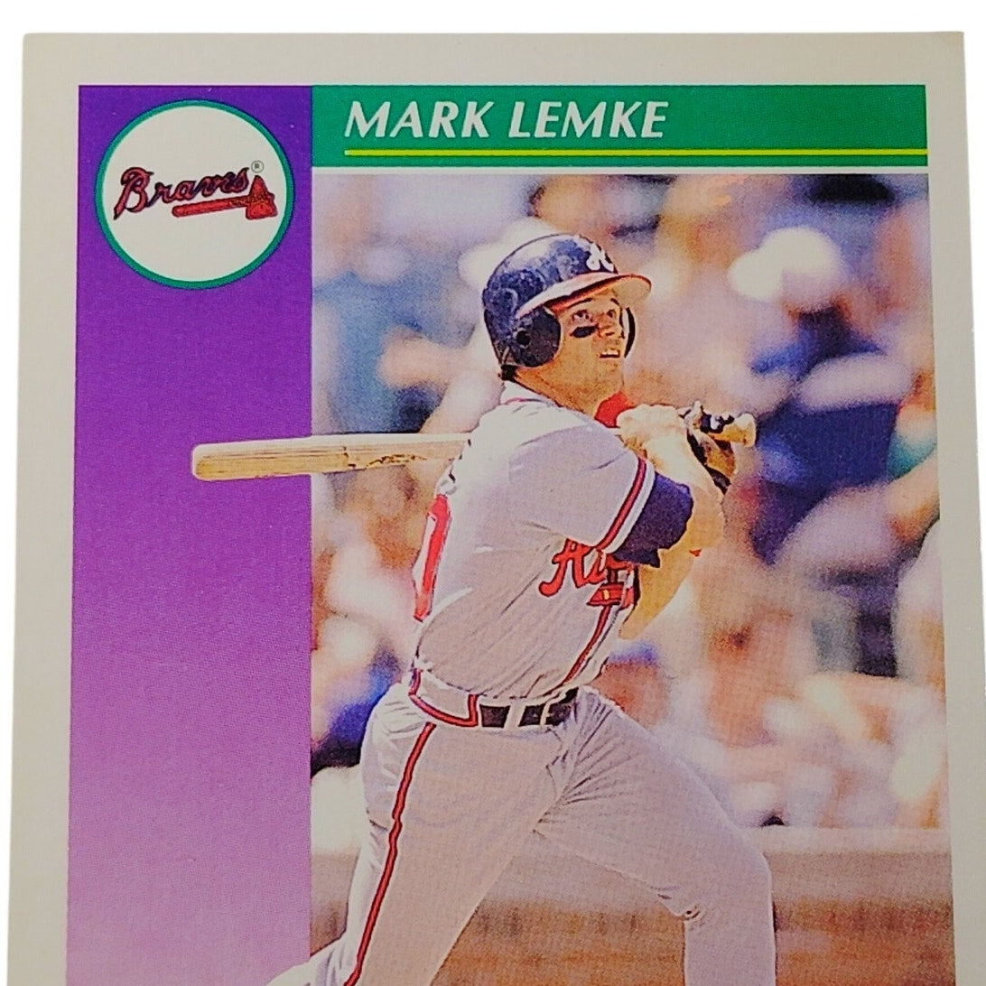 1992 Score Mark Lemke #386 Atlanta Braves Second Baseman MLB Baseball NM