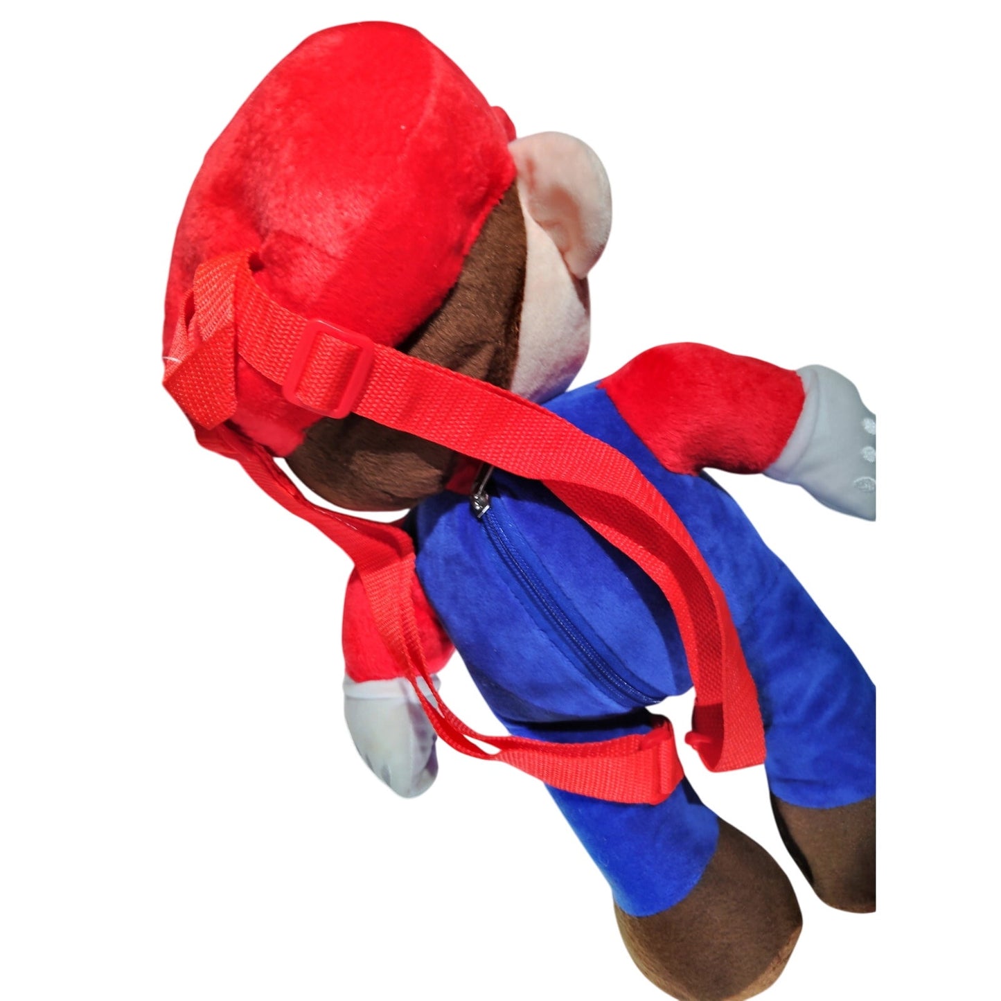 Kids' Mario Plush 16" Backpack - Red/Blue - Microplush Nintendo Character Bag