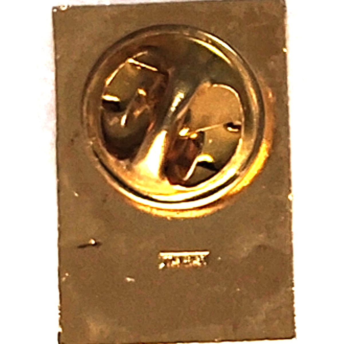 Vintage Augusta College Novelty Biker Jacket Hat Lapel Pin 7/8" × 5/8", NOS