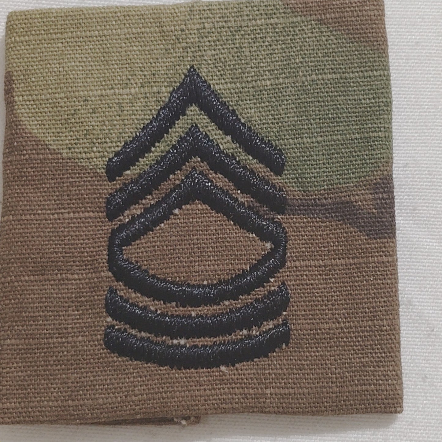 U.S. Army Master Sergeant MSG, E‑8 Patch OCP Scorpion W2, 2"×2" Sew‑On Device