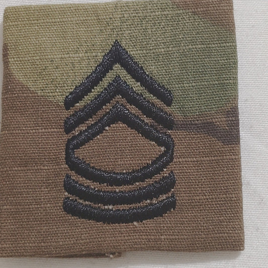 U.S. Army Master Sergeant MSG, E‑8 Patch OCP Scorpion W2, 2"×2" Sew‑On Device