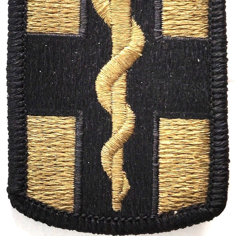 US Army 1st Medical Brigade Novelty Patch OCP 3" × 2" Hook Back, Embroidered