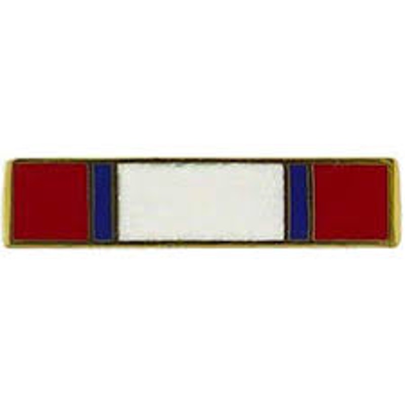 Mini Distinguished Service Medal (DSM) Ribbon Novelty Pin 11/16 × 1/8" Gold Trim