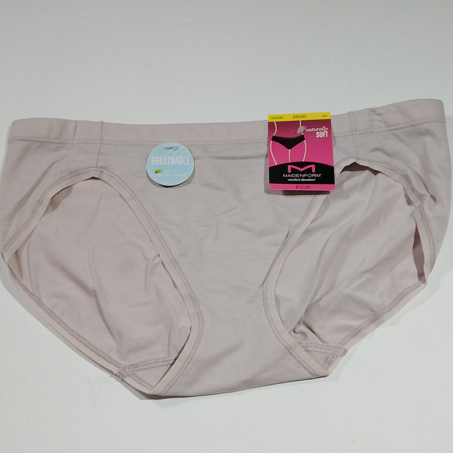 Maidenform Barely There Naturally Soft Bikini Panty – Tencel Lyocell – Size 6/M