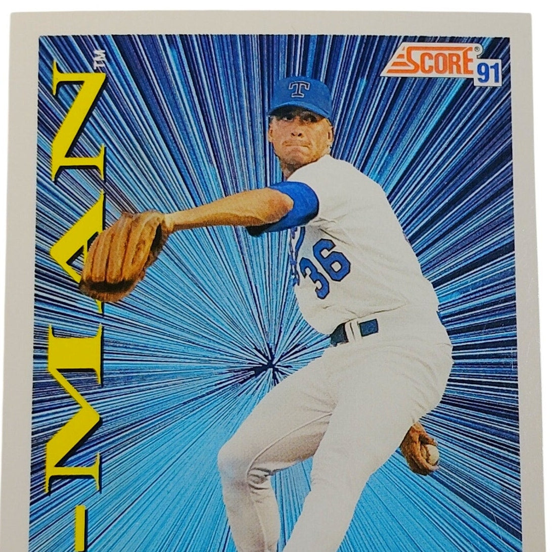 1991 Score Bobby Witt #410 Texas Rangers K‑Man Strikeout Pitcher Card NM