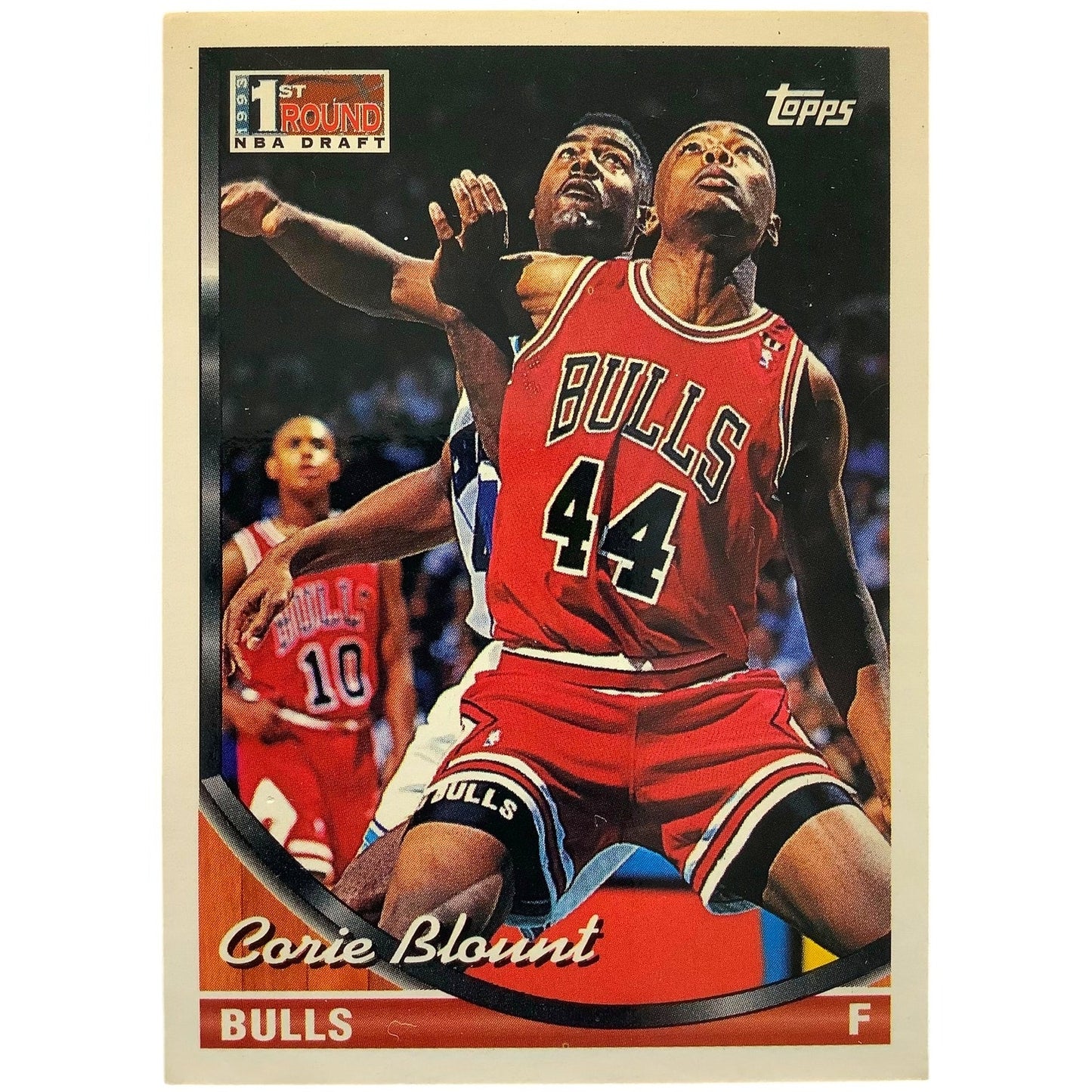 Corie Blount, Chicago Bulls, 1994 Topps First Round NBA Draft Card 326, EXC