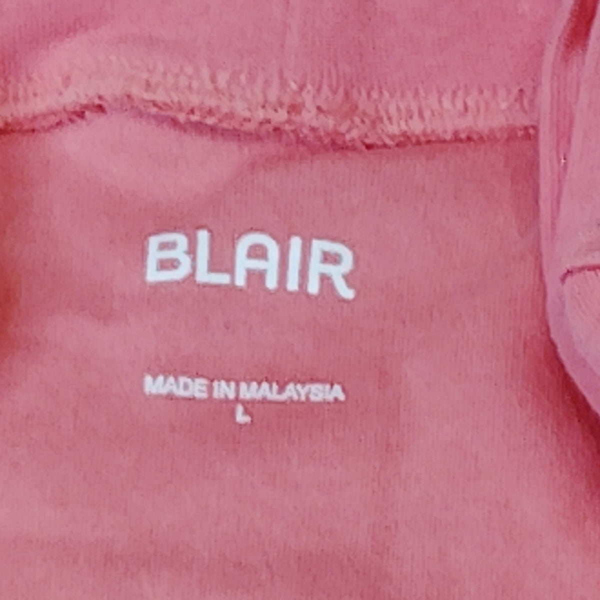Blair Women's Pink Short Sleeve Crew Neck T-Shirt Size L - Cotton Blend